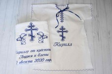 арт.875 Крестильный именной набор
